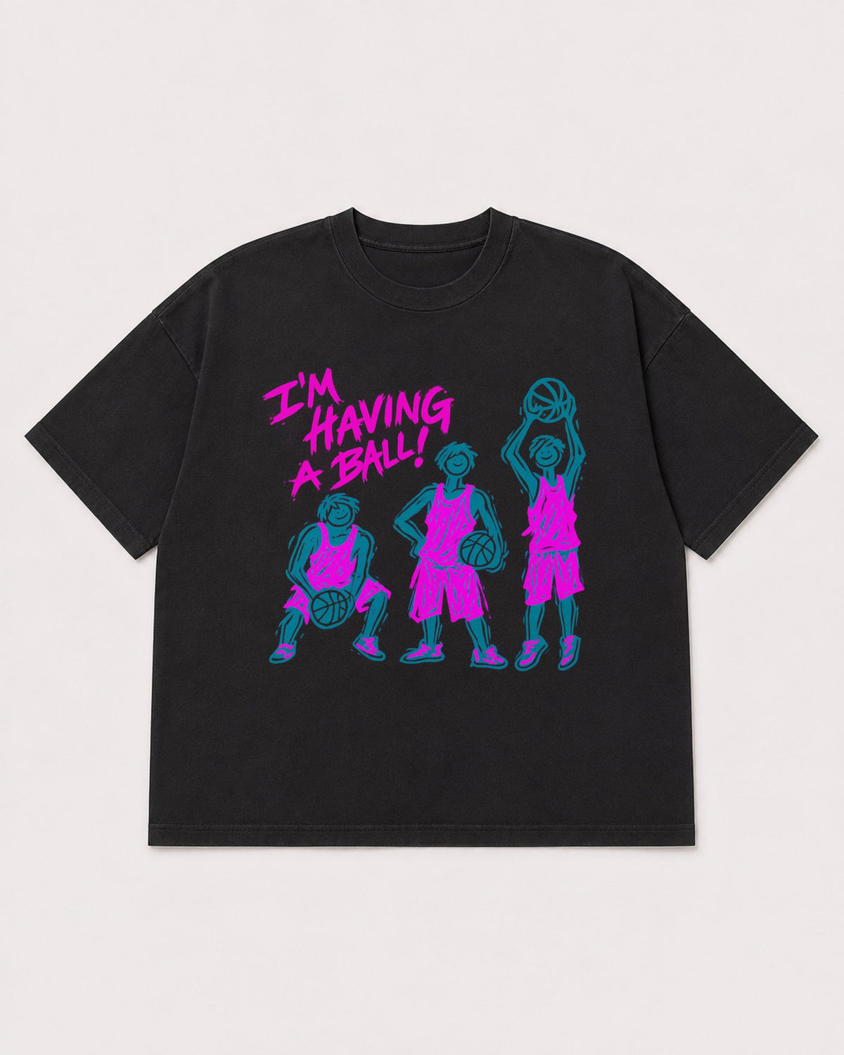 Mockup Boxy Heavyweight Tee Black product