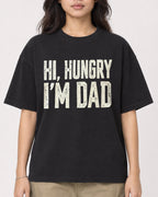 Mockup Boxy Heavyweight Tee Black female close-up 02