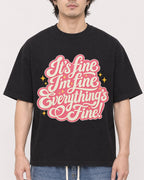 Mockup Boxy Heavyweight Tee Black male close-up 03