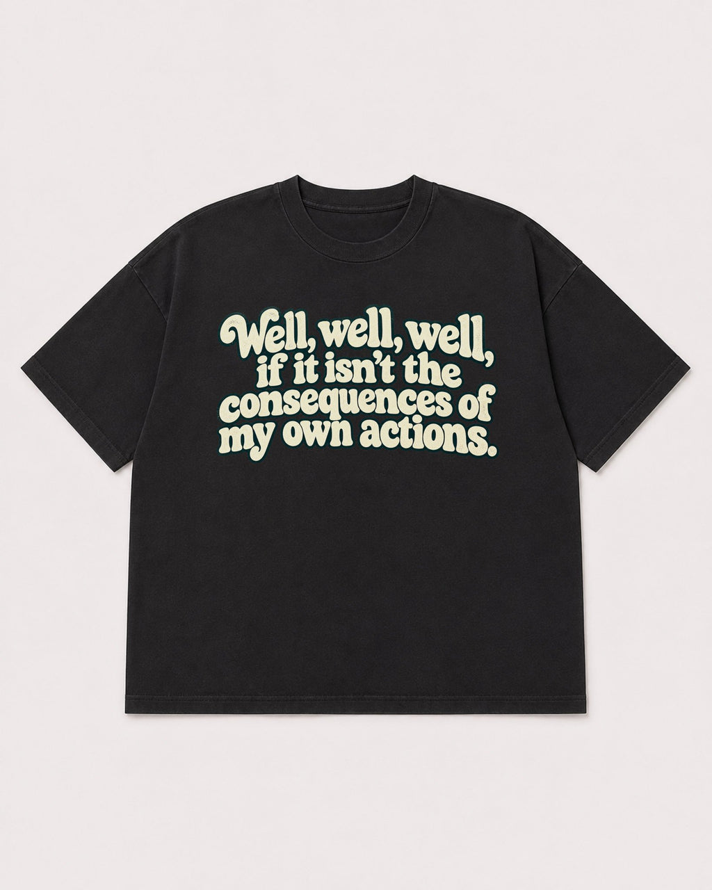 Mockup Boxy Heavyweight Tee Black product