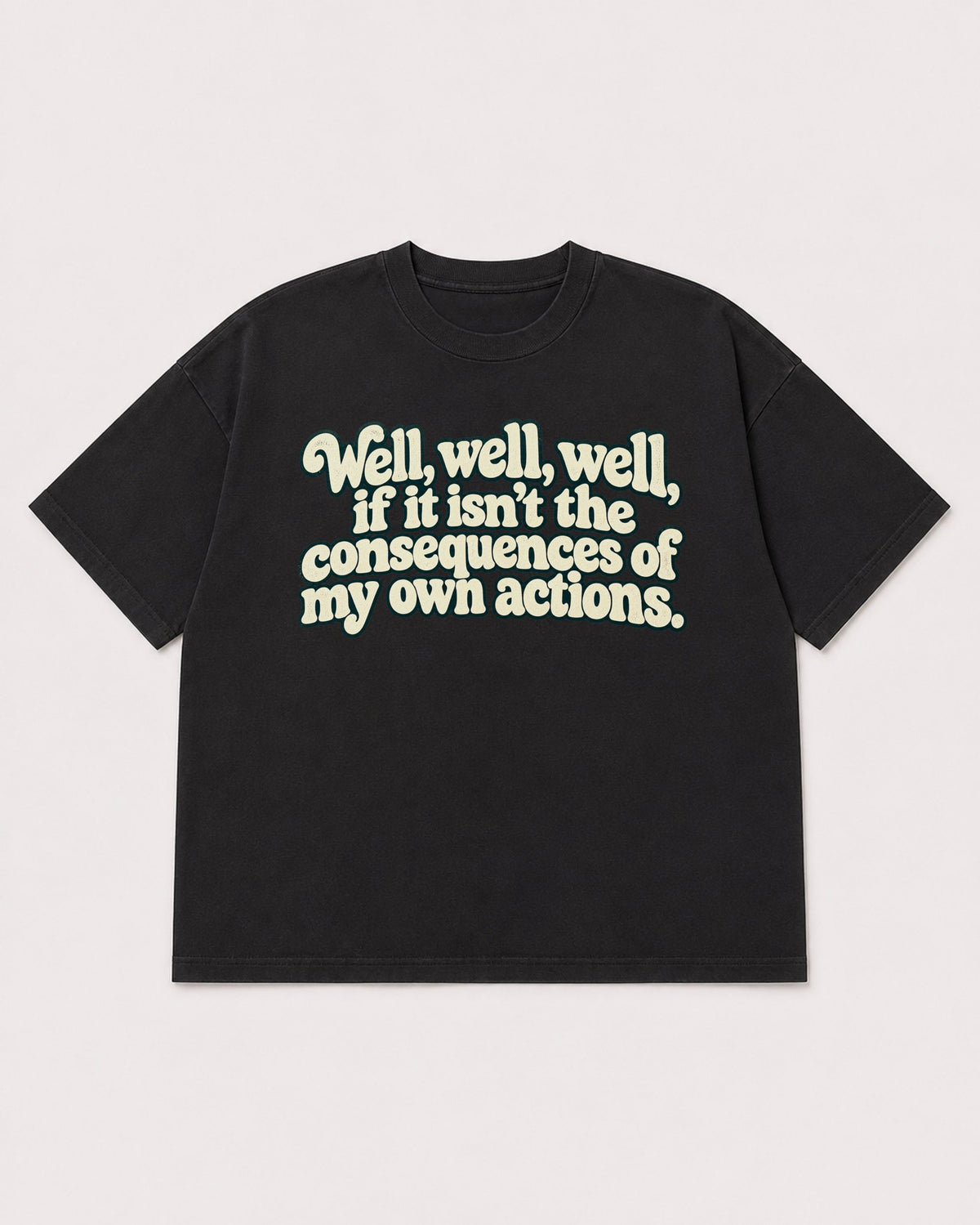 Mockup Boxy Heavyweight Tee Black product