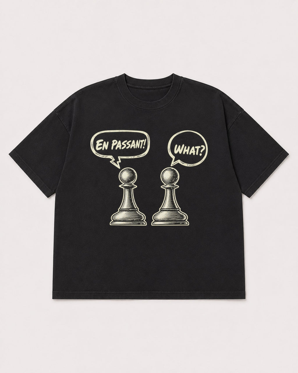 Mockup Boxy Heavyweight Tee Black product