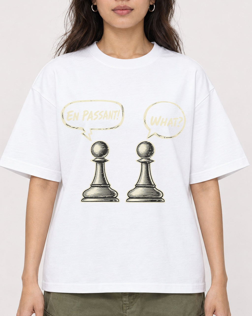 Mockup Boxy Heavyweight Tee White female close-up 02