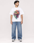 Mockup Boxy Heavyweight Tee White male full-body 02