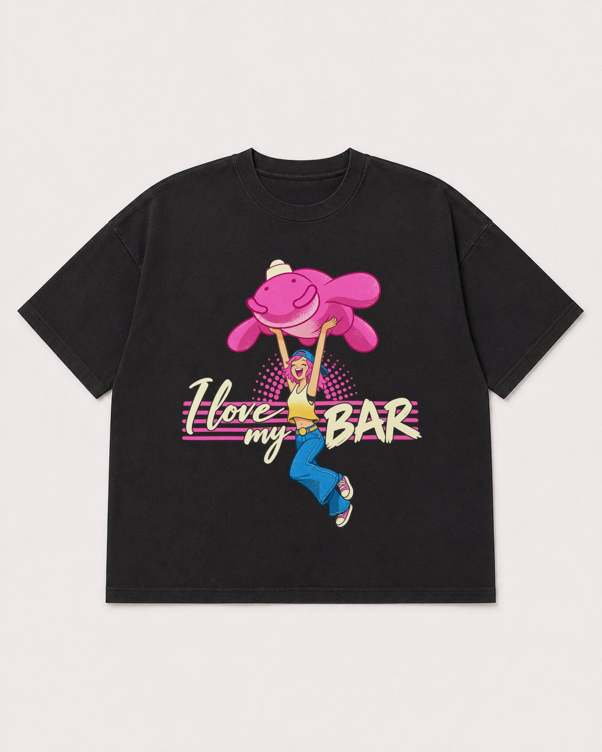 Mockup Boxy Heavyweight Tee Black product