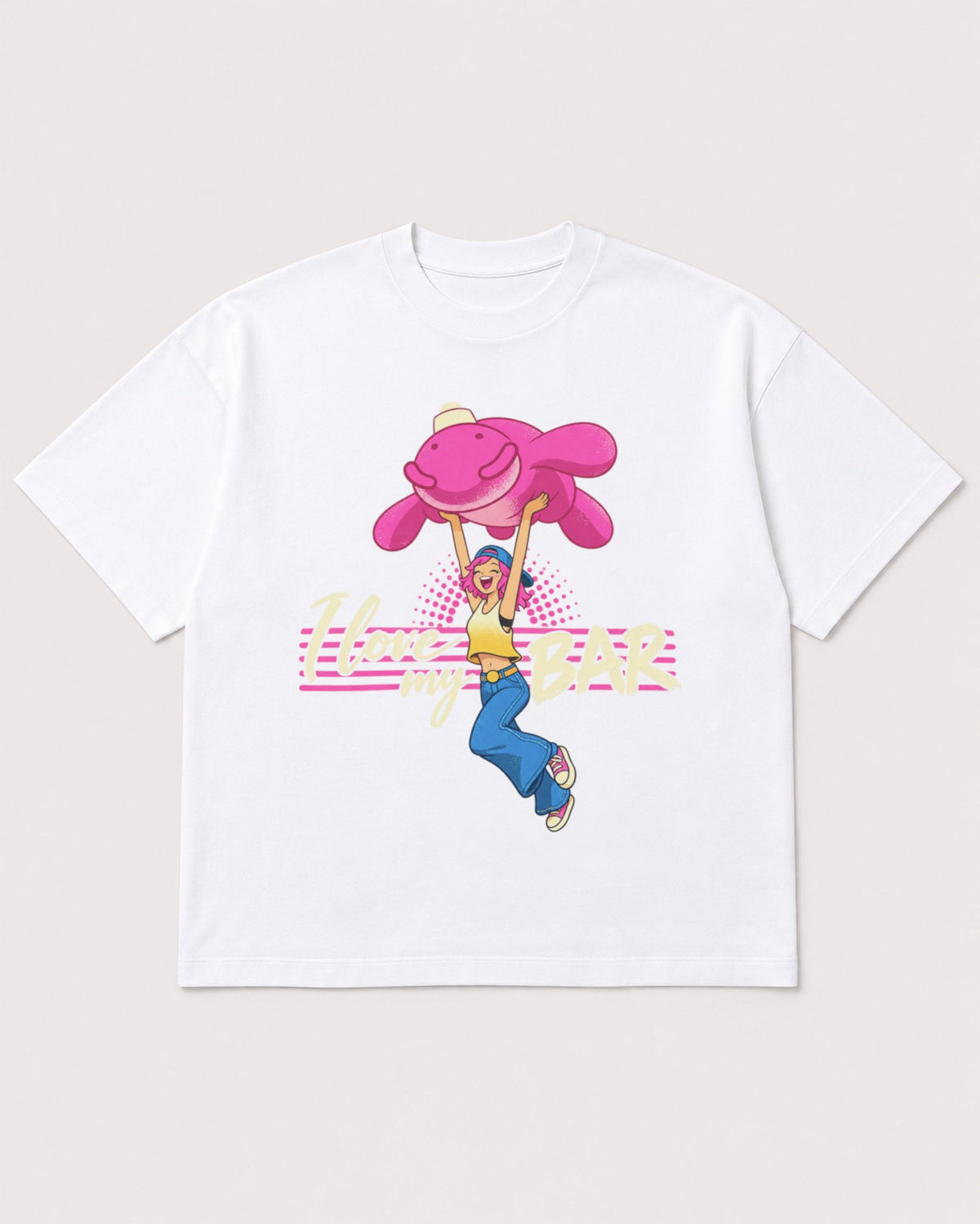 Mockup Boxy Heavyweight Tee White product