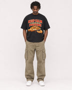 Mockup Boxy Heavyweight Tee Black male full-body 04