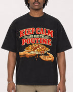 Mockup Boxy Heavyweight Tee Black male close-up 04