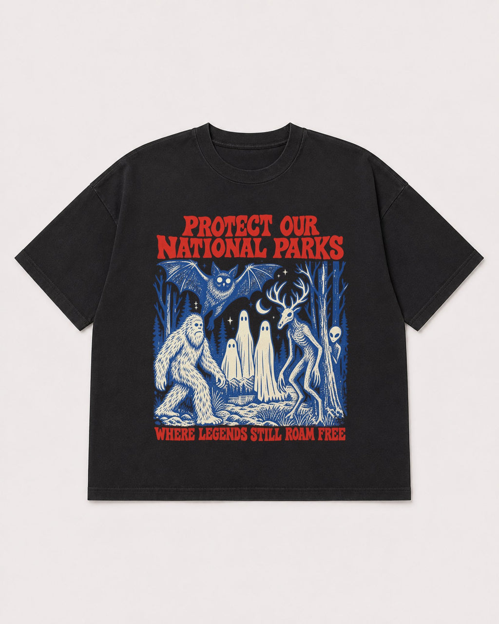 Mockup Boxy Heavyweight Tee Black product