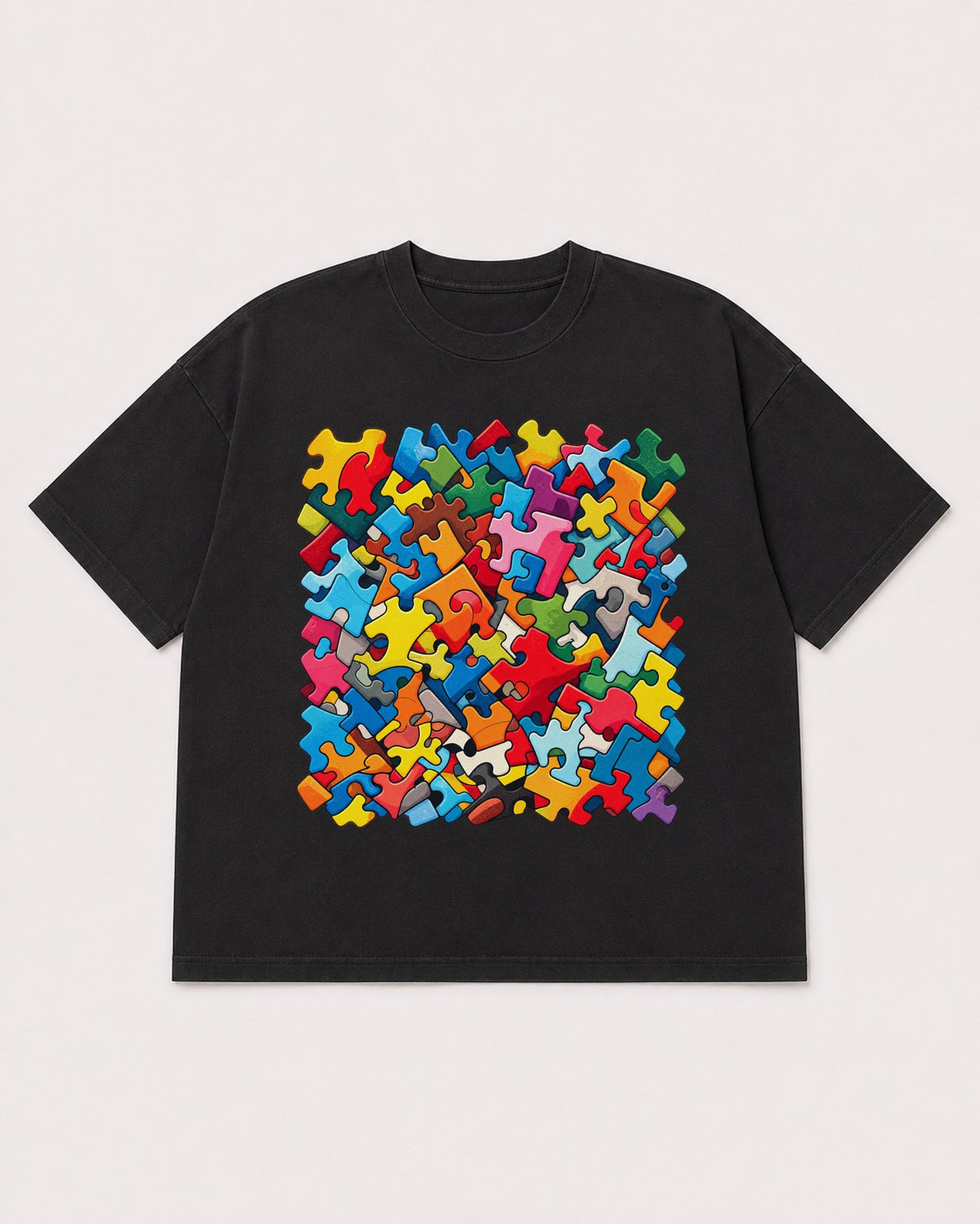 Mockup Boxy Heavyweight Tee Black product