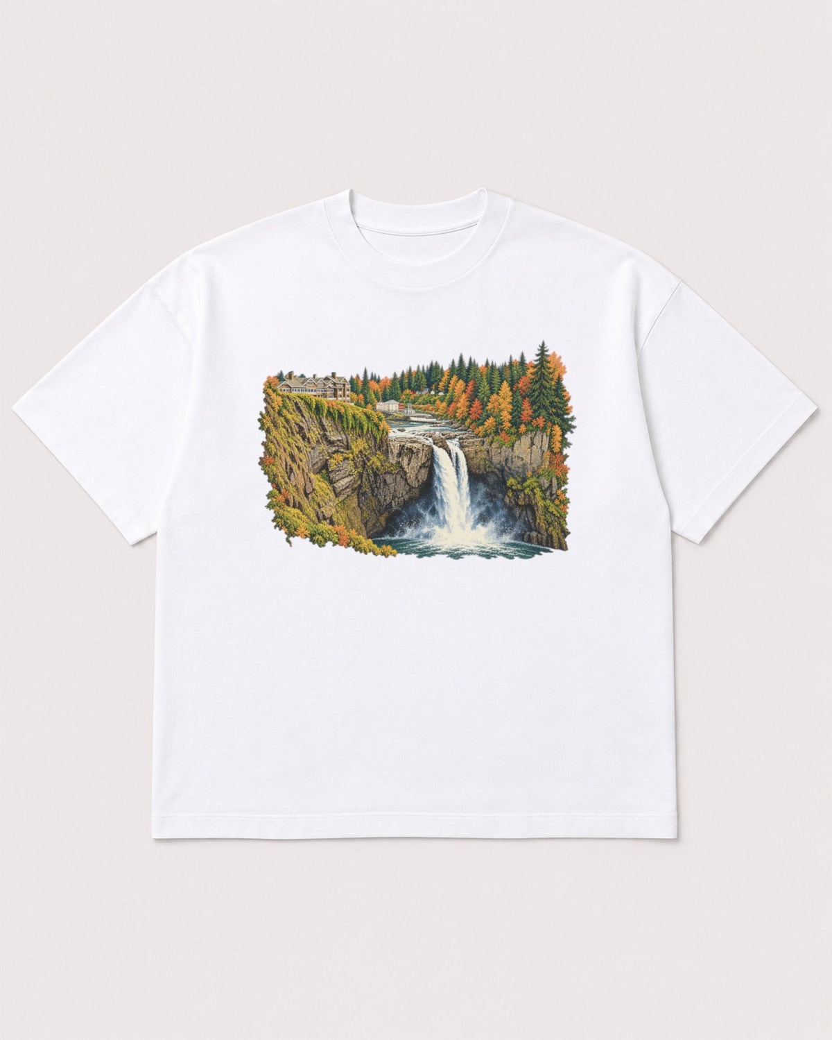 Mockup Boxy Heavyweight Tee White product