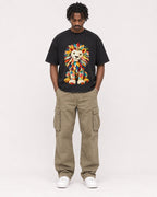 Mockup Boxy Heavyweight Tee Black male full-body 04
