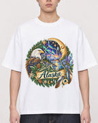 Mockup Boxy Heavyweight Tee White male close-up 01