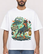 Mockup Boxy Heavyweight Tee White male close-up 07