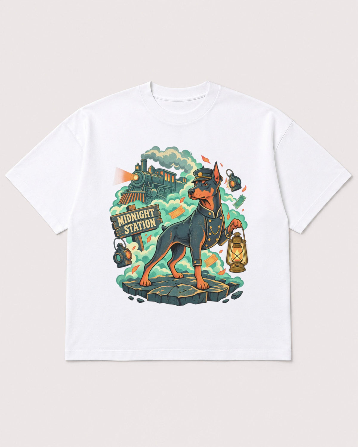 Mockup Boxy Heavyweight Tee White product
