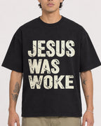 Mockup Boxy Heavyweight Tee Black male close-up 36