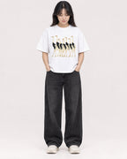 Mockup Boxy Heavyweight Tee White female full-body 13