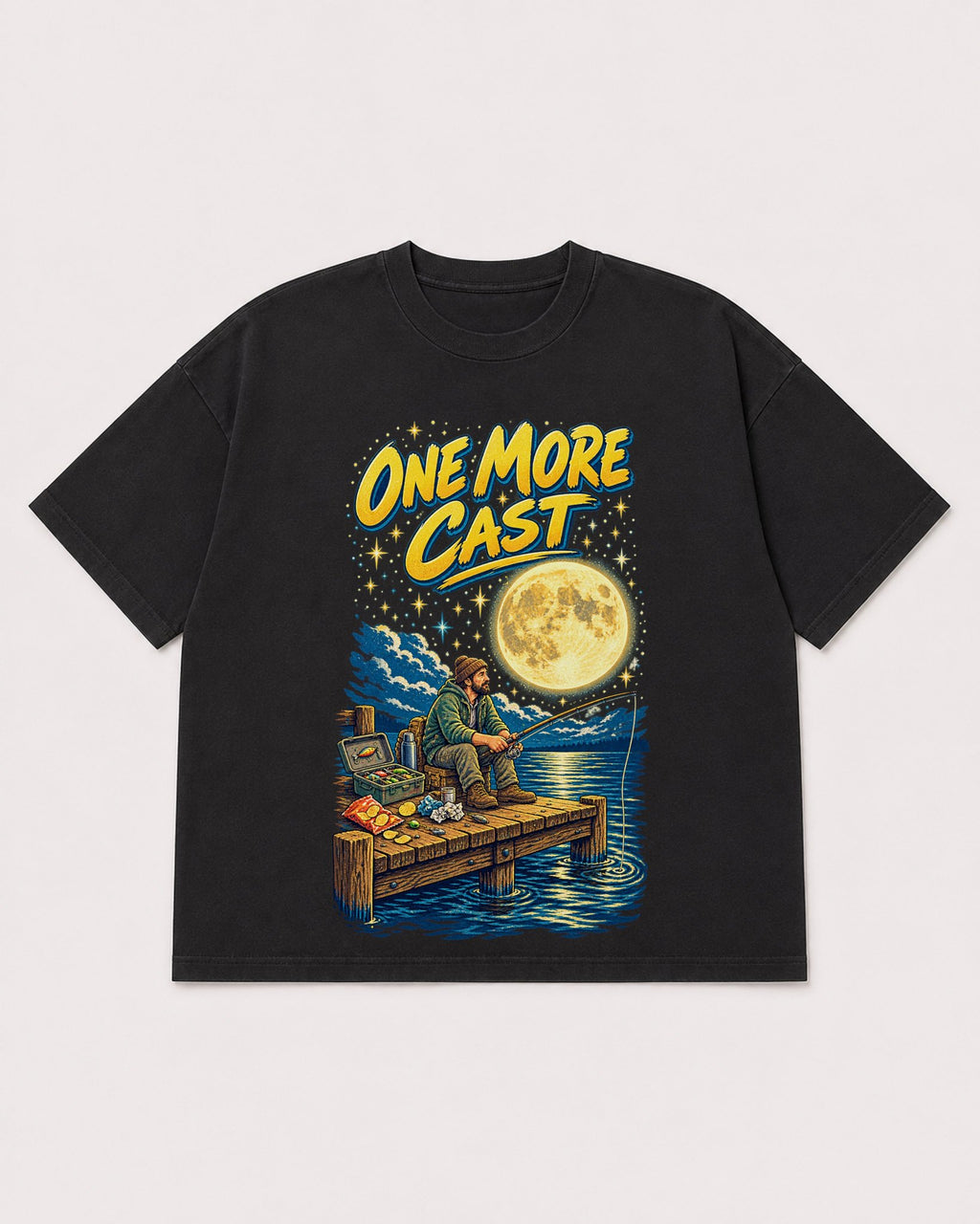 Mockup Boxy Heavyweight Tee Black product
