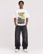 Mockup Boxy Heavyweight Tee White male full-body 05