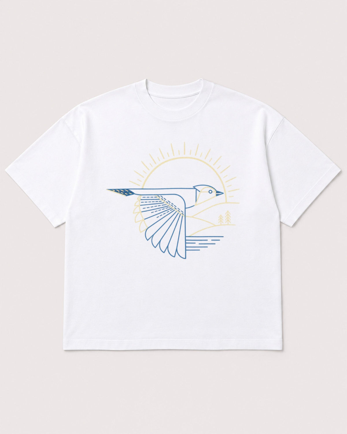 Mockup Boxy Heavyweight Tee White product