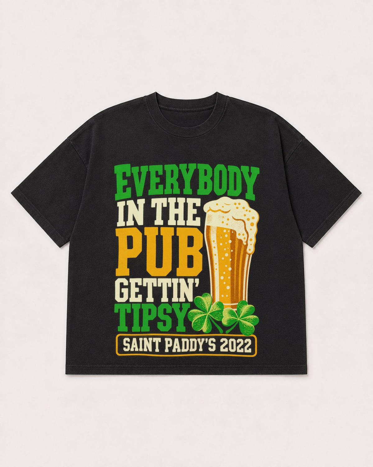 Mockup Boxy Heavyweight Tee Black product