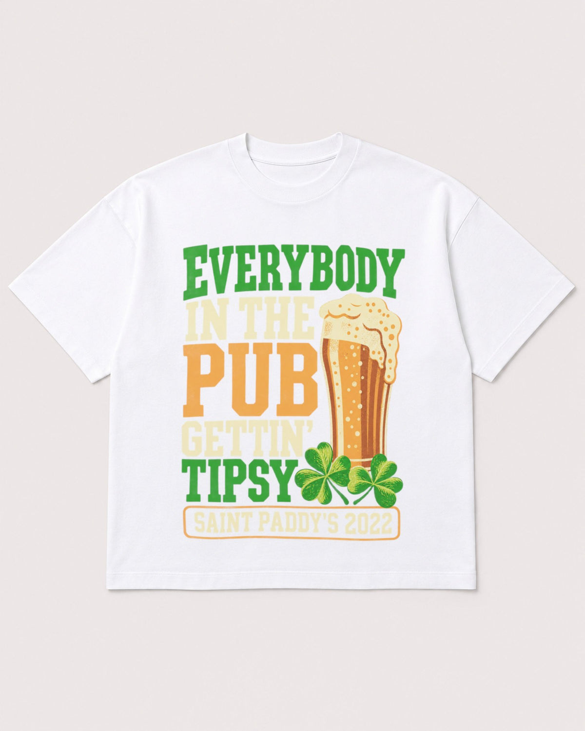 Mockup Boxy Heavyweight Tee White product