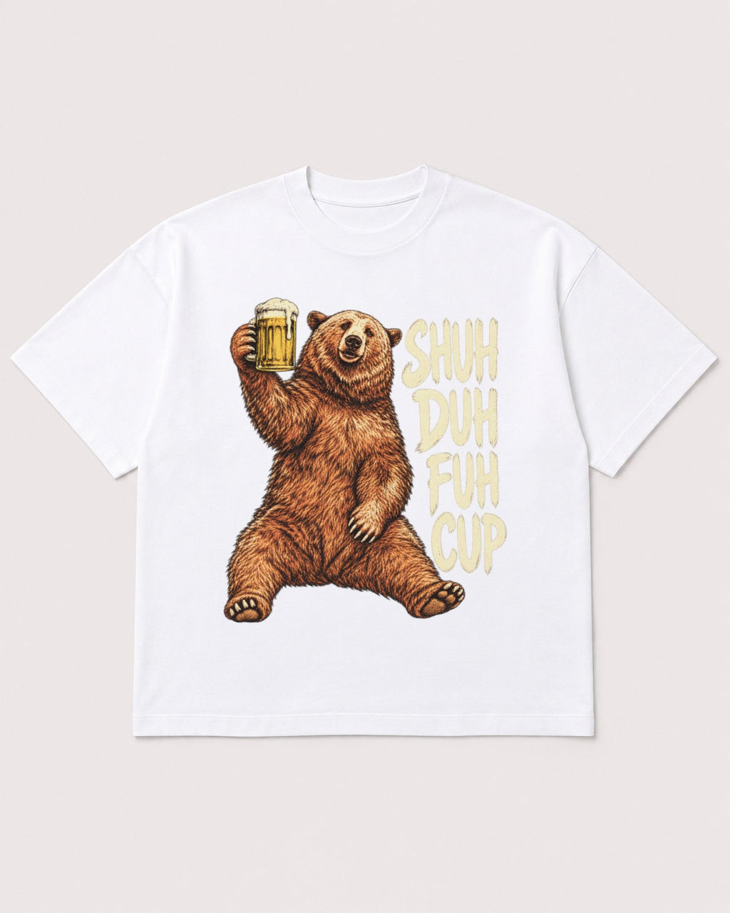 Mockup Boxy Heavyweight Tee White product