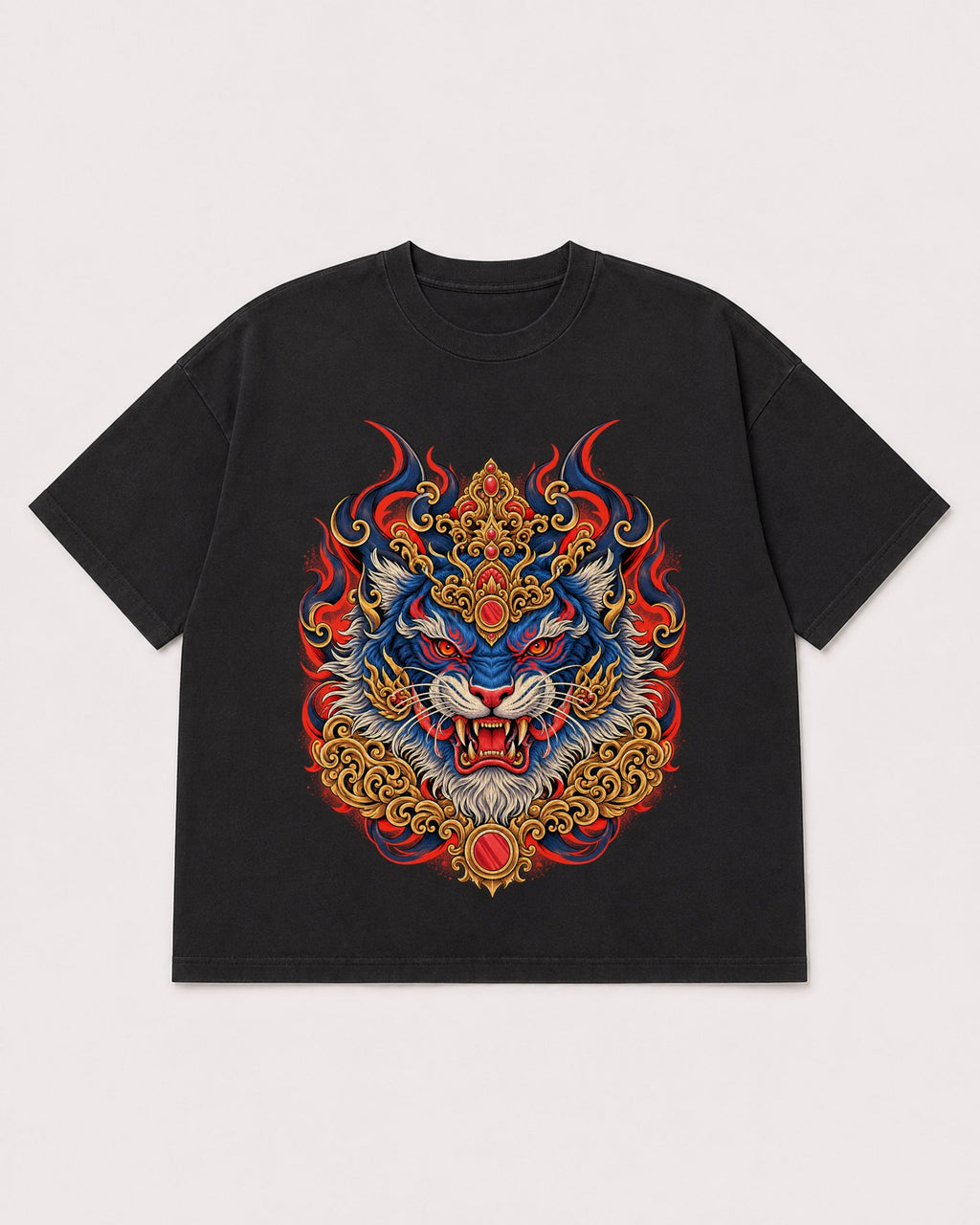 Mockup Boxy Heavyweight Tee Black product