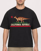 Mockup Boxy Heavyweight Tee Black male close-up 08