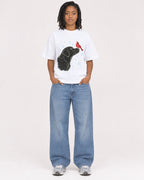 Mockup Boxy Heavyweight Tee White female full-body 15