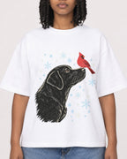 Mockup Boxy Heavyweight Tee White female close-up 15