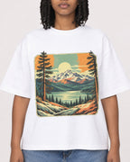 Mockup Boxy Heavyweight Tee White female close-up 15