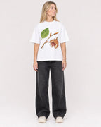 Mockup Boxy Heavyweight Tee White female full-body 08