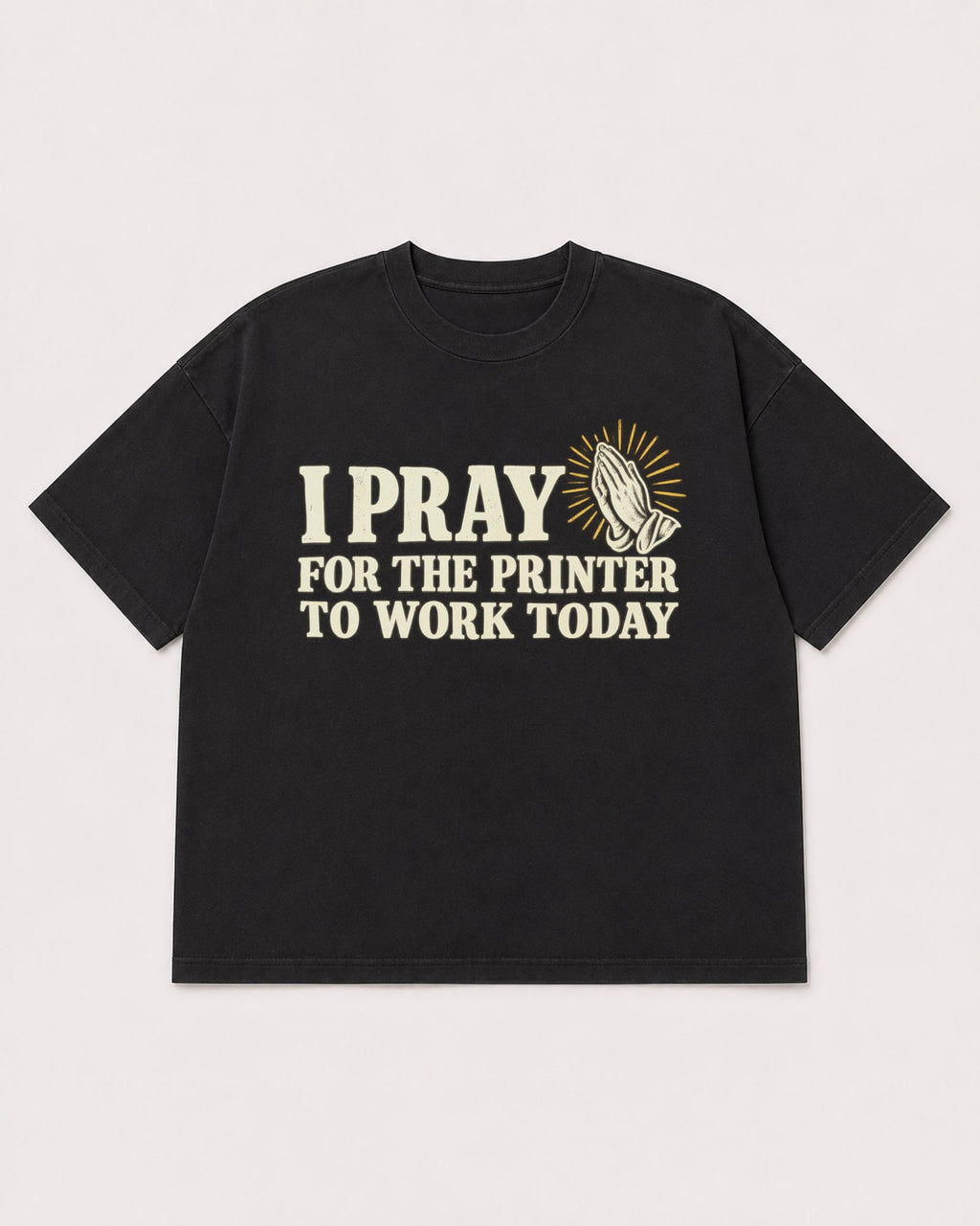 Mockup Boxy Heavyweight Tee Black product