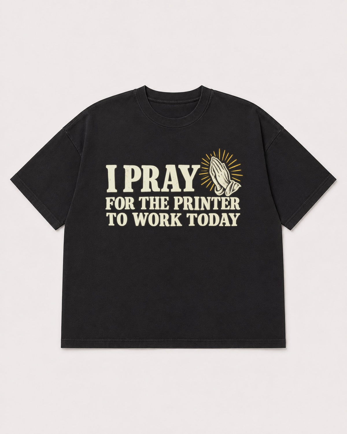 Mockup Boxy Heavyweight Tee Black product