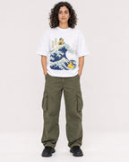 Mockup Boxy Heavyweight Tee White female full-body 27