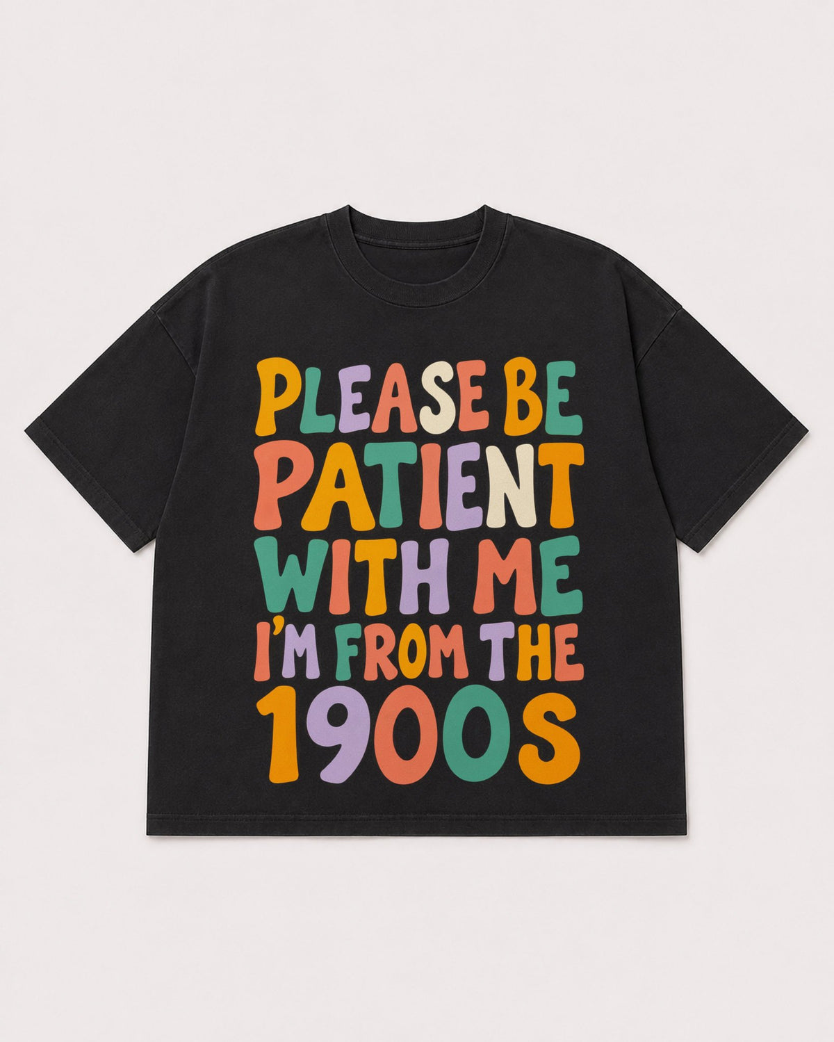 Mockup Boxy Heavyweight Tee Black product
