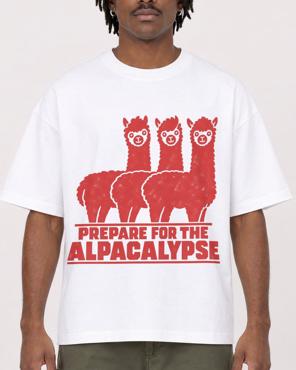 Mockup Boxy Heavyweight Tee White male close-up 04