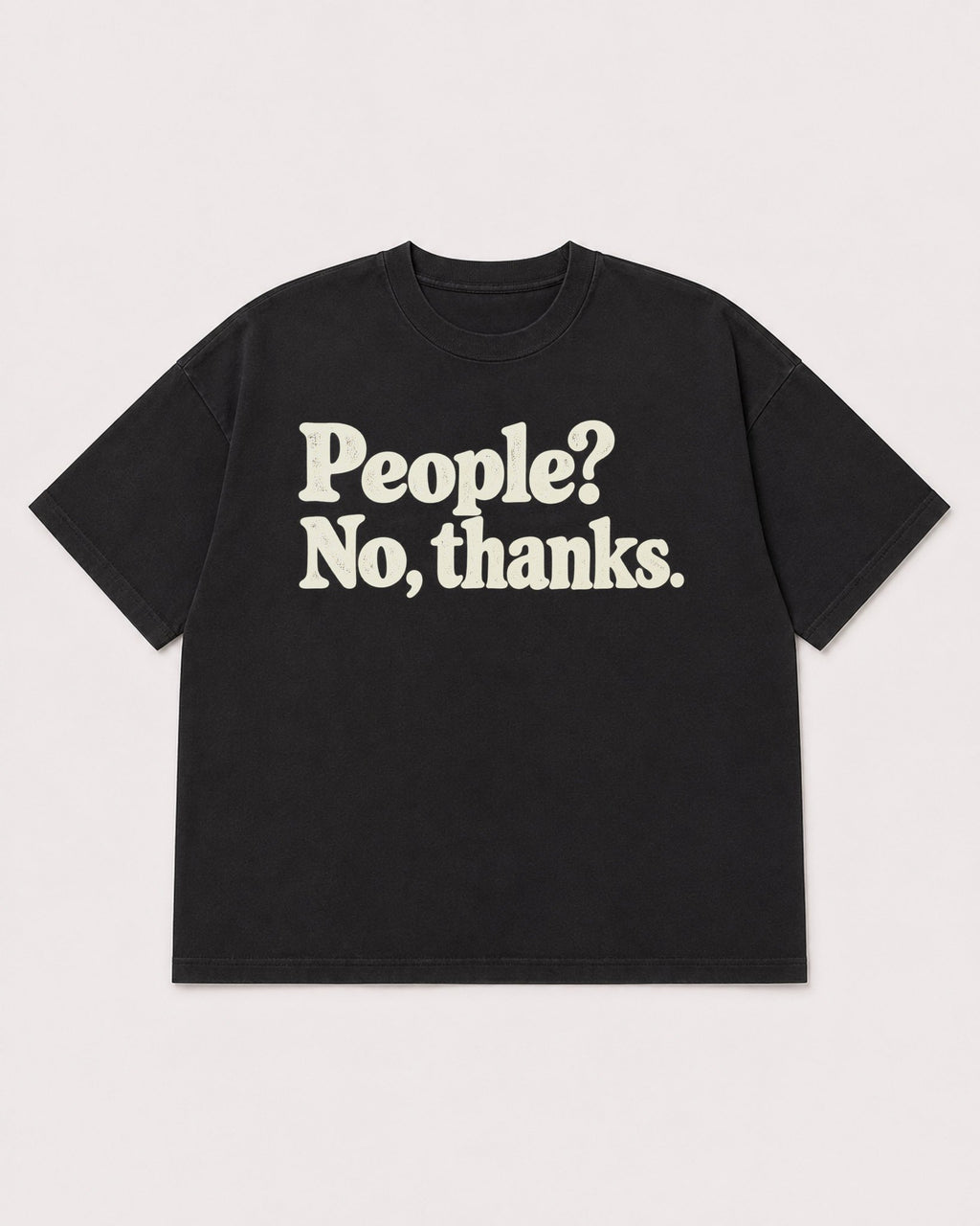 Mockup Boxy Heavyweight Tee Black product