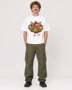 Mockup Boxy Heavyweight Tee White male full-body 09