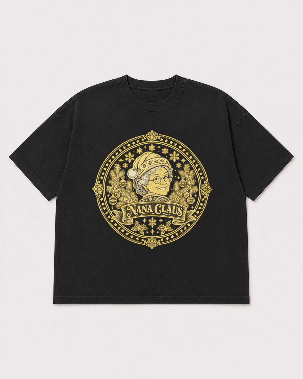 Mockup Boxy Heavyweight Tee Black product