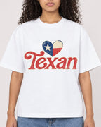 Mockup Boxy Heavyweight Tee White female close-up 10