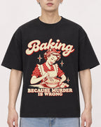 Mockup Boxy Heavyweight Tee Black male close-up 01