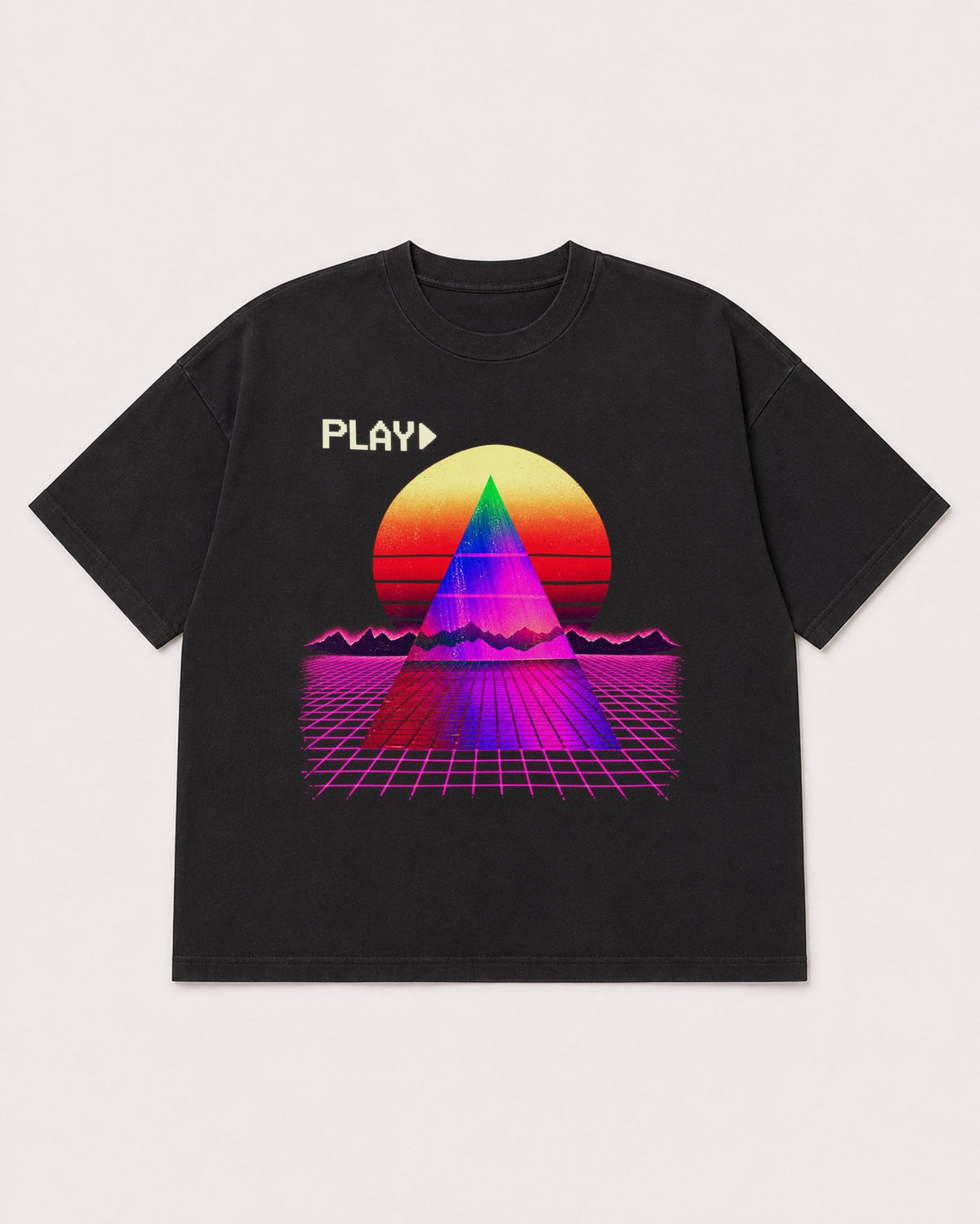 Mockup Boxy Heavyweight Tee Black product