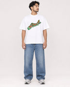 Mockup Boxy Heavyweight Tee White male full-body 02