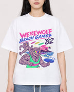 Mockup Boxy Heavyweight Tee White female close-up 01