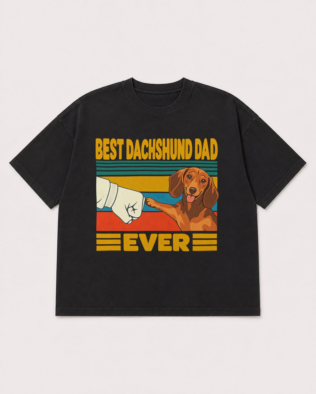 Mockup Boxy Heavyweight Tee Black product