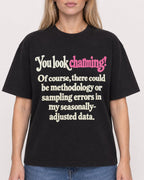 Mockup Boxy Heavyweight Tee Black female close-up 08