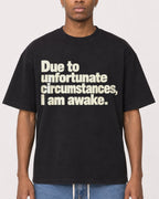 Mockup Boxy Heavyweight Tee Black male close-up 35