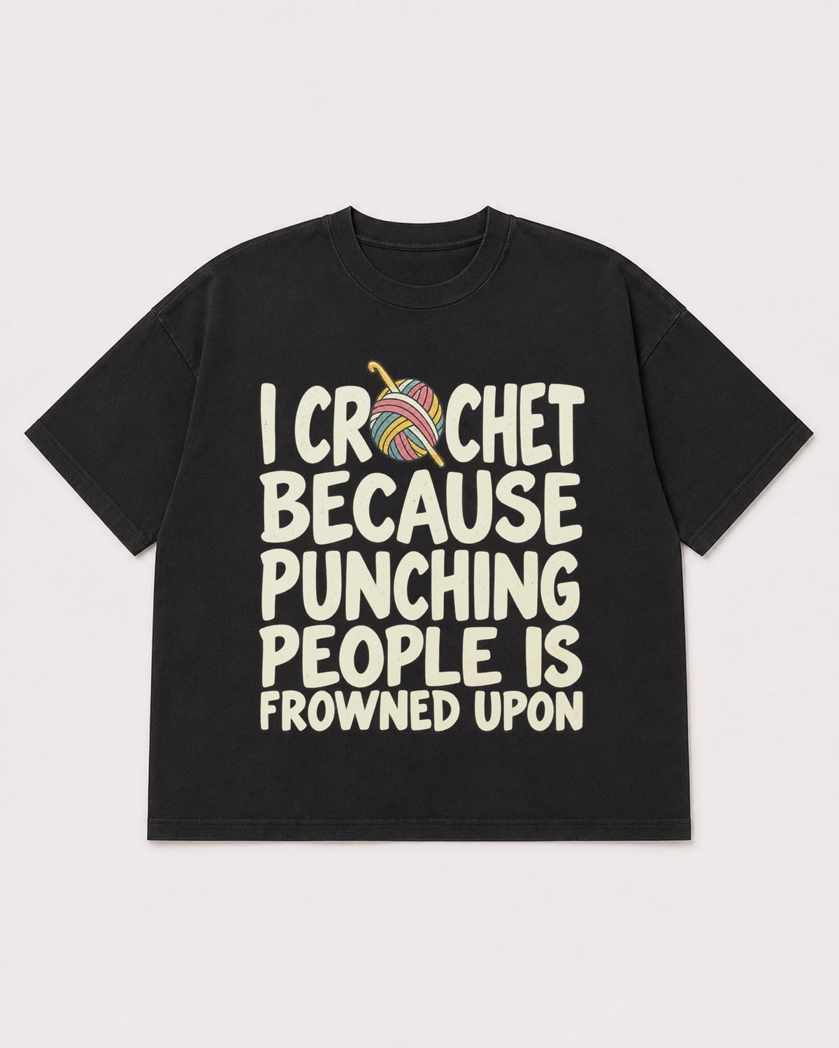 Mockup Boxy Heavyweight Tee Black product